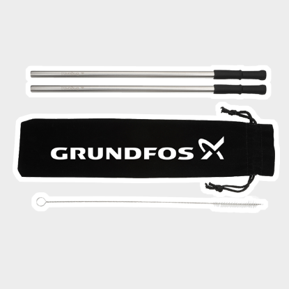 Picture of Reusable Stainless steel Straw Set with Brush