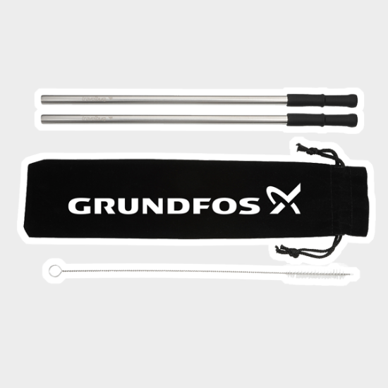 Picture of Reusable Stainless steel Straw Set with Brush