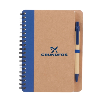 Picture of 5" x 7" FSC® Mix Eco-Friendly Spiral Notebook with Pen